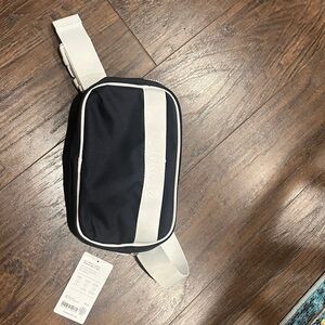Athleta Black and White Crossbody Bag